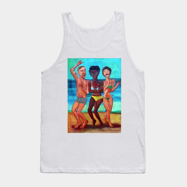 Dancing on the beach 3 Tank Top by diegomanuel